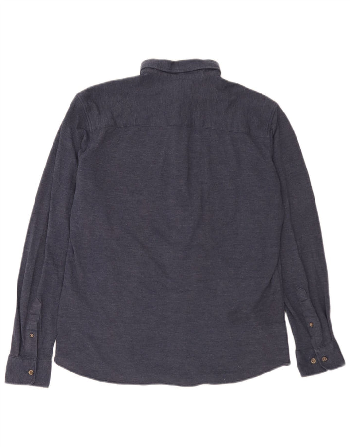 Camicia da uomo Jack & Jones grande in cotone blu navy