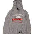 Maglione con cappuccio grafico da uomo Starter in cotone grigio medio