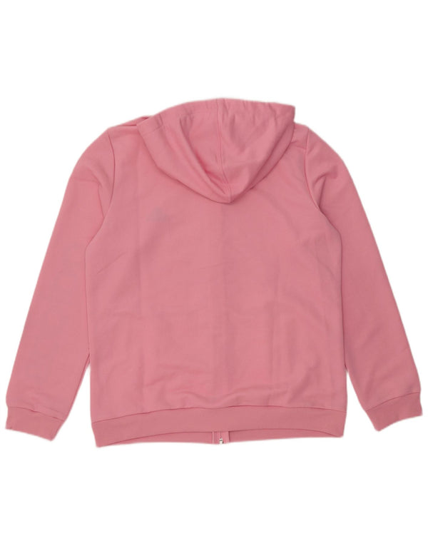 Felpa con cappuccio e zip grafica da donna ADIDAS UK 20/22 XL Poliestere rosa