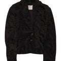 VINTAGE Womens 2 Button Blazer Jacket UK 12 Medium Black Vintage Vintage and Second-Hand Vintage from Messina Hembry 