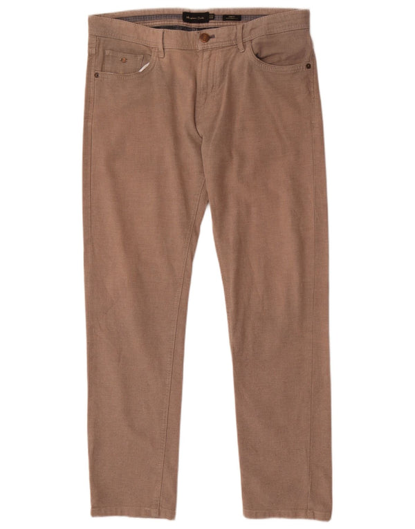 Pantaloni casual slim fit da uomo Massimo Dutti EU 40 Medium W31 L29 Marrone