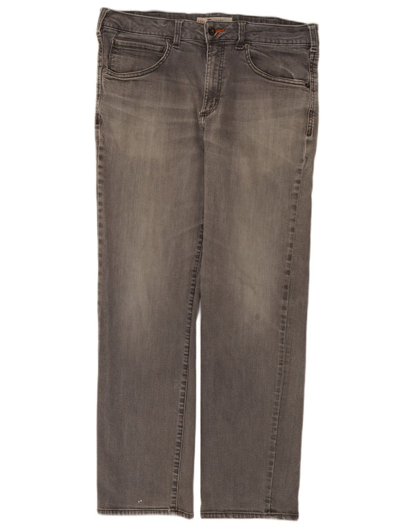 Jeans dritti da uomo Lee Modern Series W36 L32 in cotone grigio