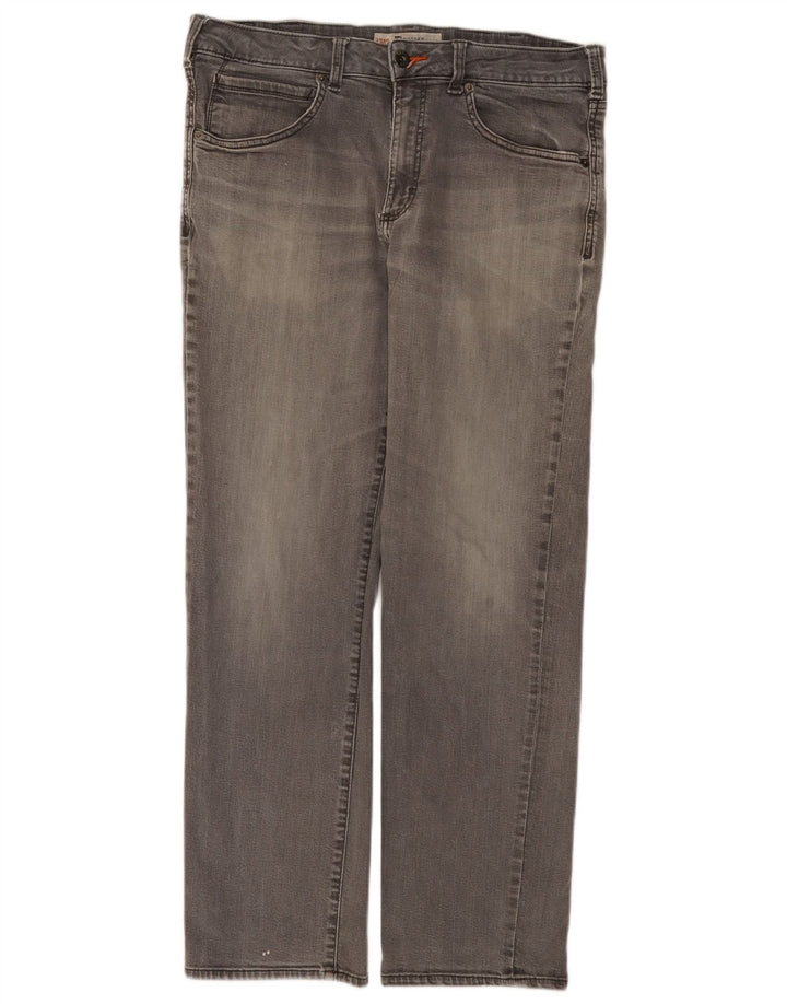 Jeans dritti da uomo Lee Modern Series W36 L32 in cotone grigio
