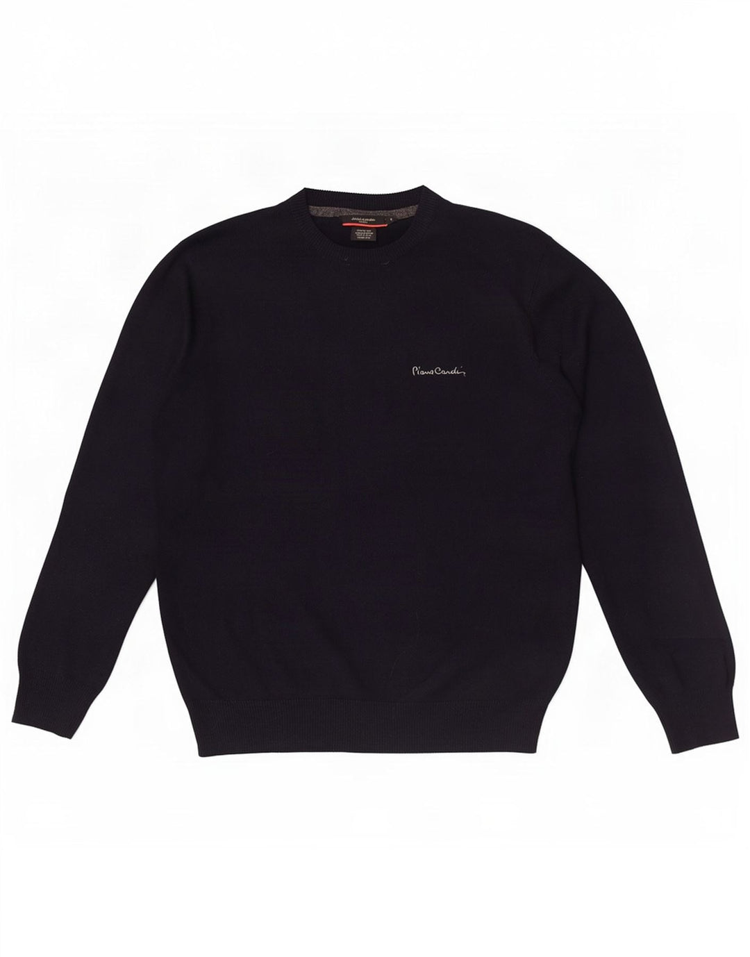 Maglione maglione girocollo da uomo Pierre Cardin piccolo acrilico blu navy