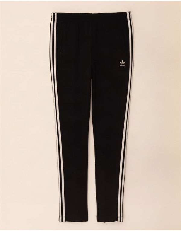Pantaloni della tuta da donna Adidas UK 12 medio cotone nero
