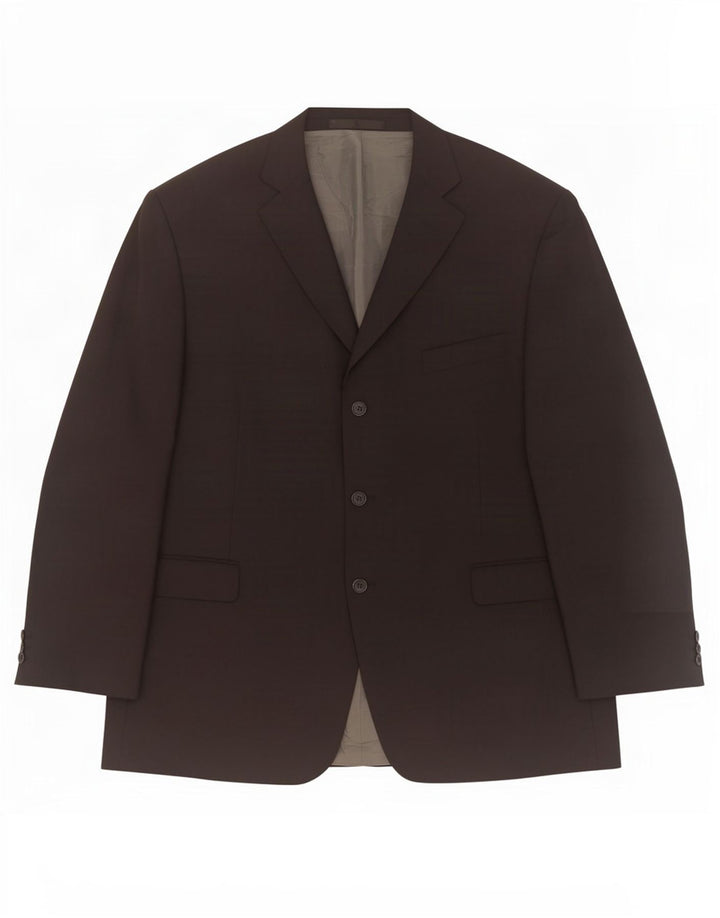 Giacca blazer a 3 bottoni Marks & Spencer da uomo UK 48 2XL poliestere nero