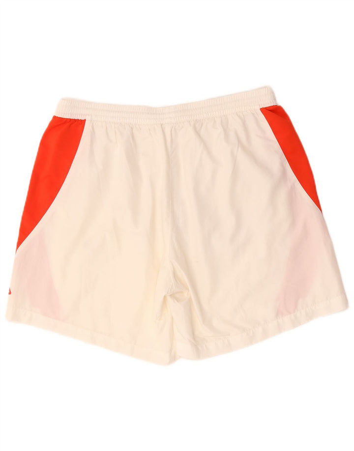 Pantaloncini sportivi da uomo Fila Large in poliestere color block bianco