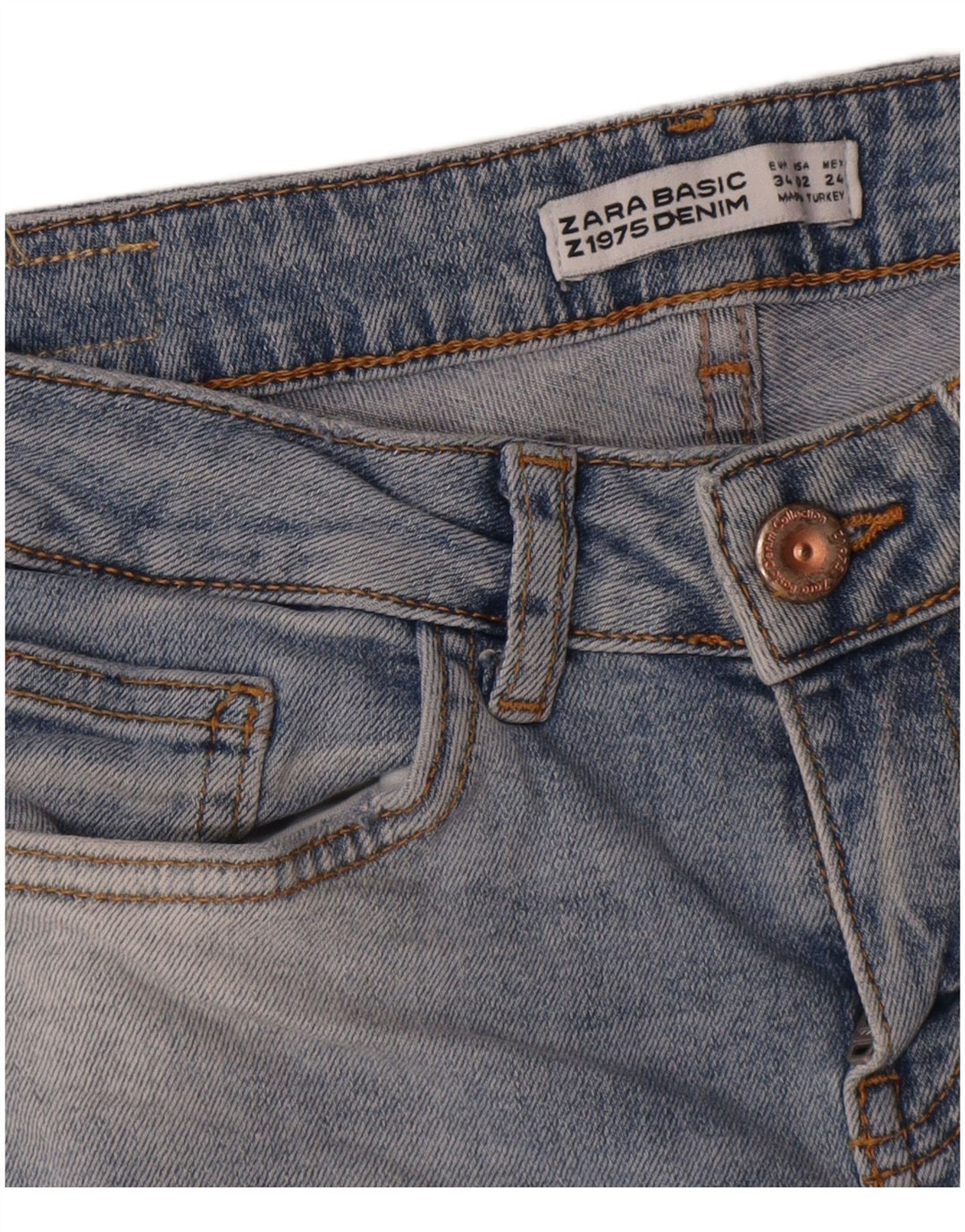 Zara Womens Slim Jeans EU 34 2XS W24 L26 Blue