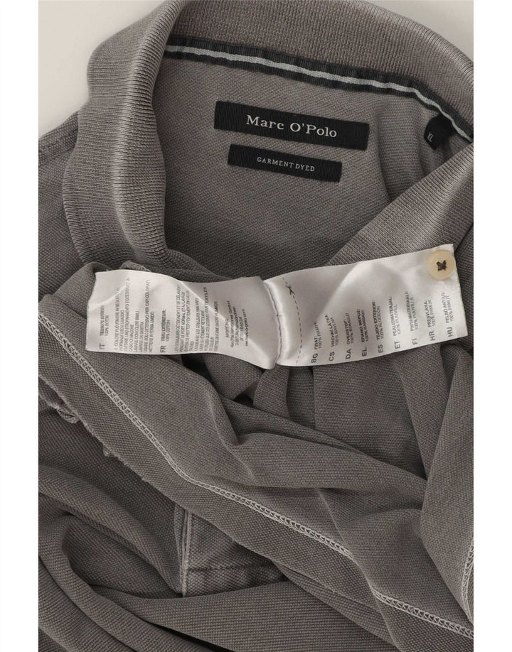 Polo da uomo Marc O'Polo XL in cotone grigio