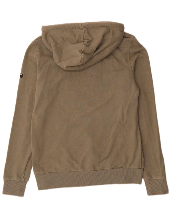 Felpa con cappuccio oversize con grafica da donna Superdry UK 10 Small in cotone kaki