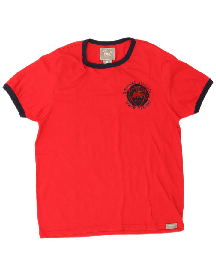 Maglietta Fila da uomo Top XL in cotone rosso