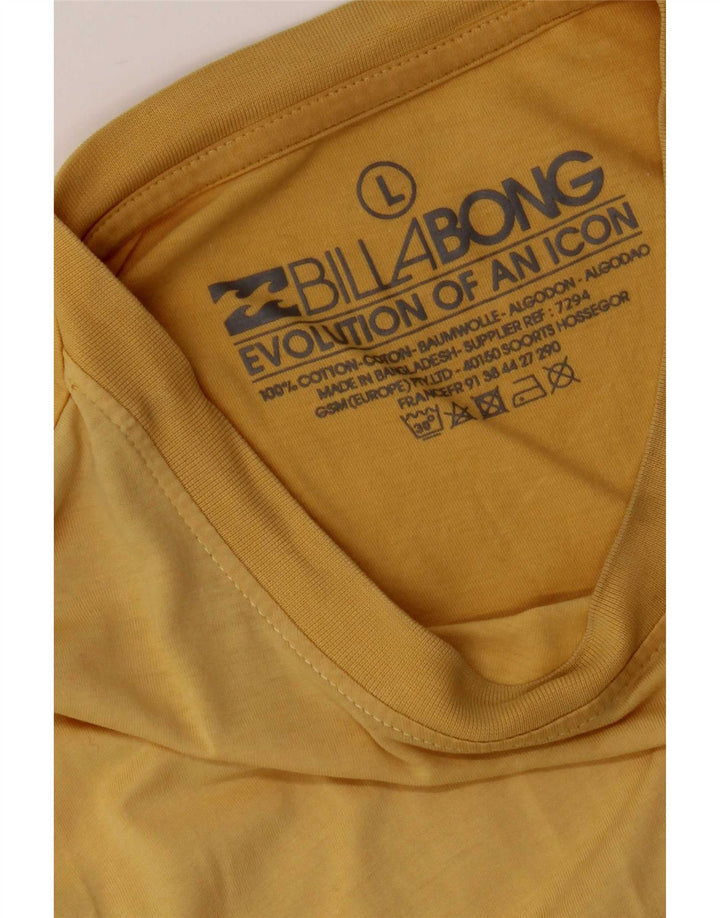 Maglietta da uomo Billabong Top grande in cotone giallo