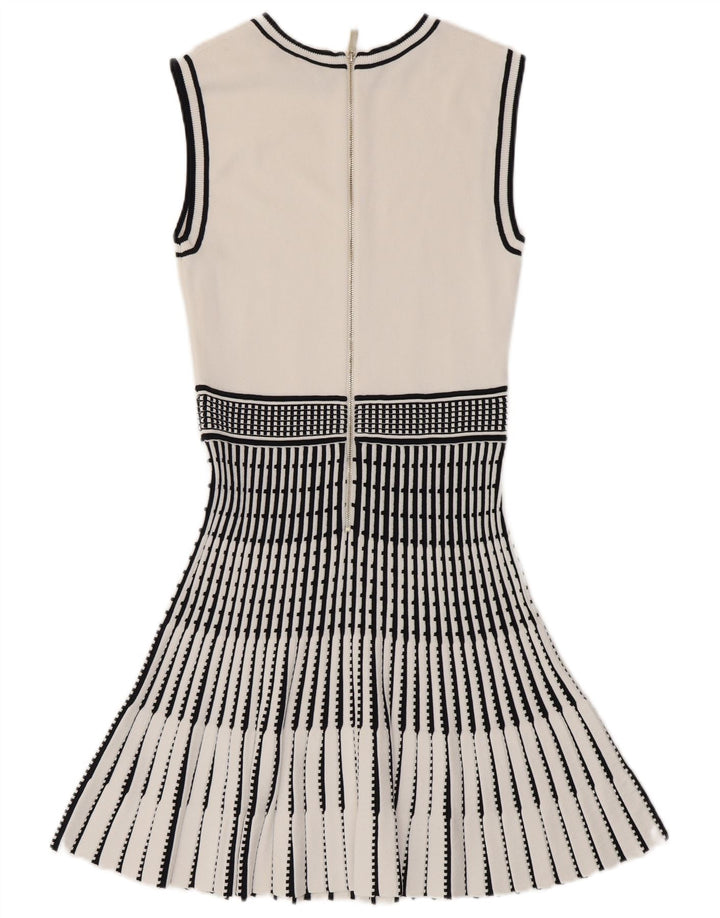 Abito a sirena senza maniche da donna Ted Baker taglia 2 piccolo a righe bianche