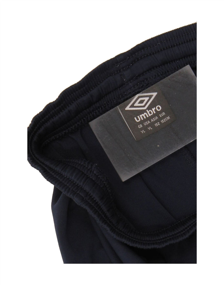 UMBRO Boys Sport Shorts 11-12 Years Large Navy Blue Vintage Umbro and Second-Hand Umbro from Messina Hembry 