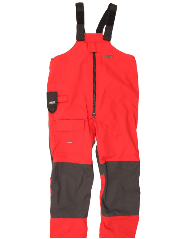 Musto Salopette da sci da uomo Performance XL Nylon rosso a blocchi di colore
