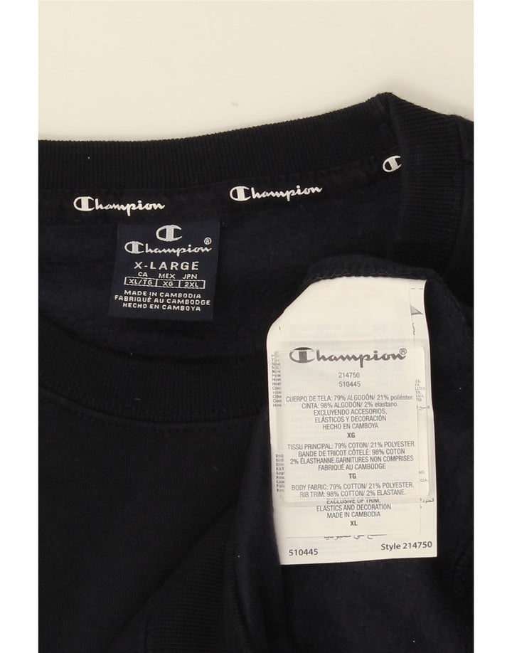 Felpa da uomo Champion Jumper XL in cotone blu navy