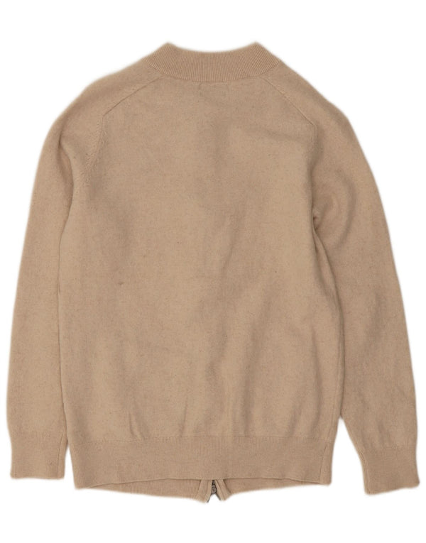 Maglione cardigan da donna Massimo Dutti UK 12 Lana beige medio