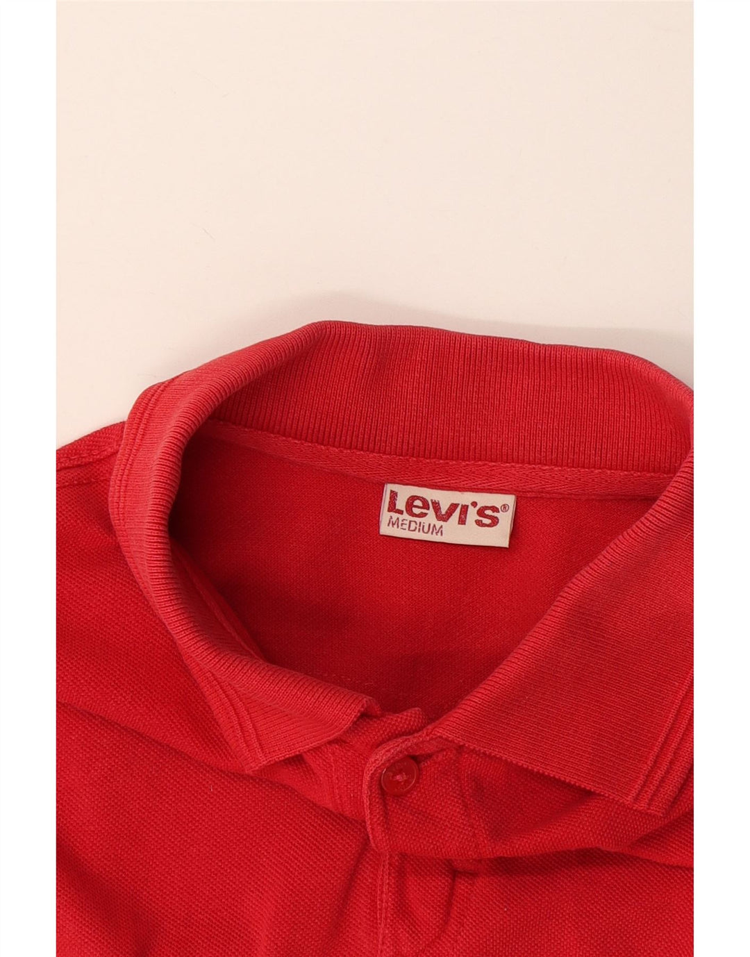 Polo Levi's da uomo di colore rosso medio
