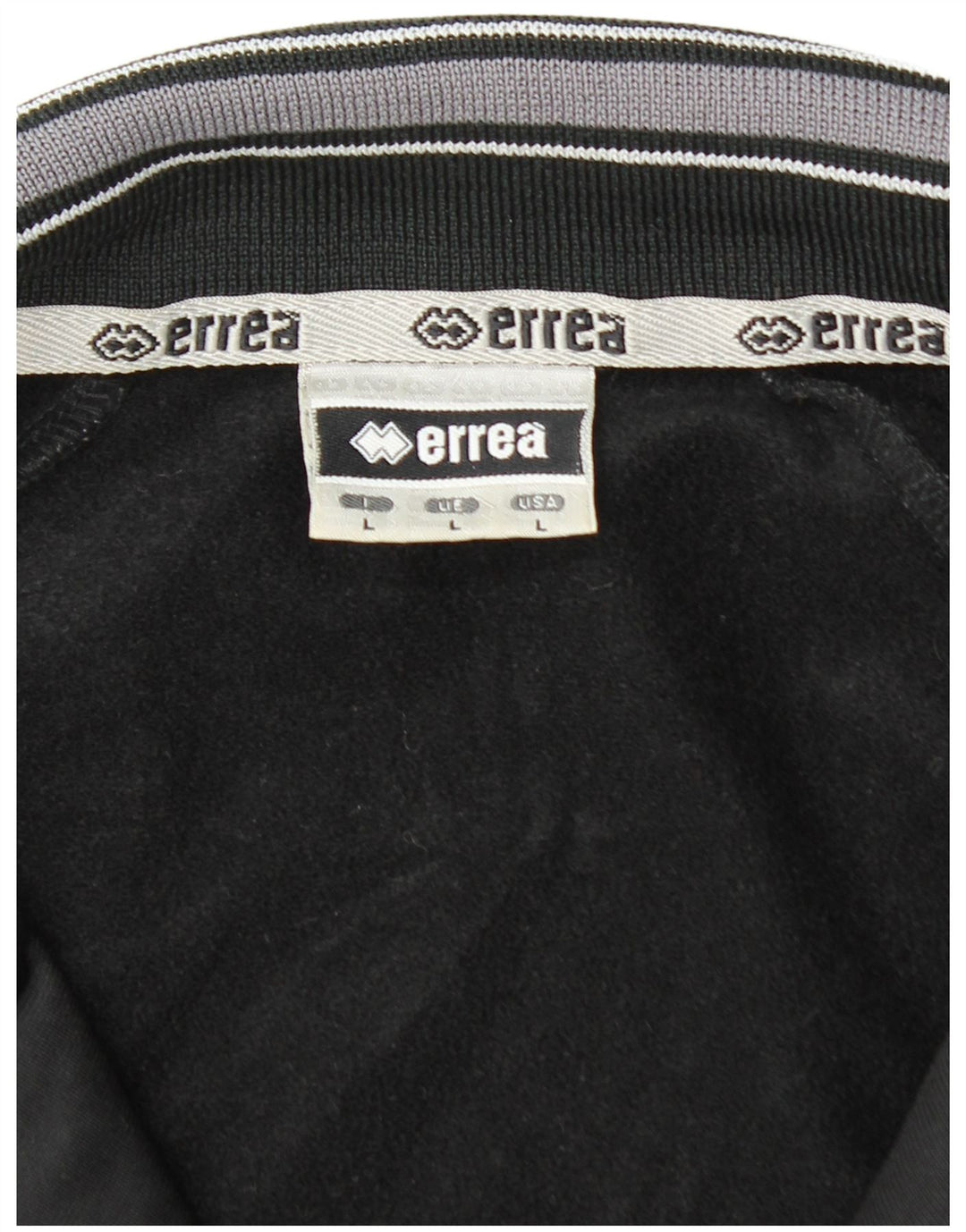 ERREA Giacca da tuta da uomo grande in poliestere color block nero