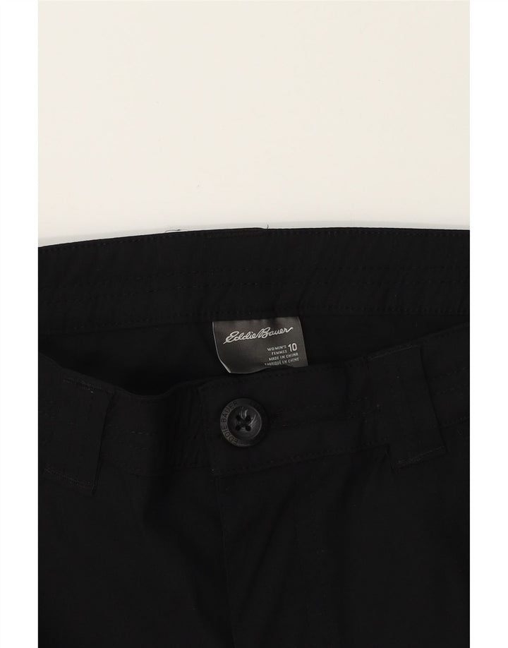 EDDIE BAUER Womens Straight Capri Cargo Trousers US 10 Large W32 L21 Black Vintage Eddie Bauer and Second-Hand Eddie Bauer from Messina Hembry 