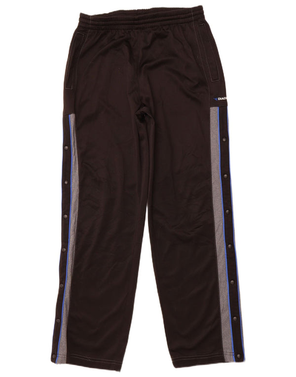 DIADORA Pantaloni da tuta da uomo UK 40 Large Nero Colourblock Poliestere