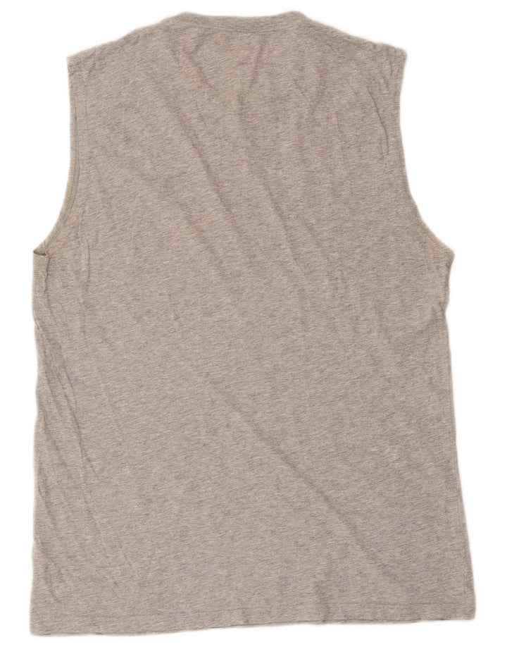 Canotta da uomo Converse grande in cotone grigio