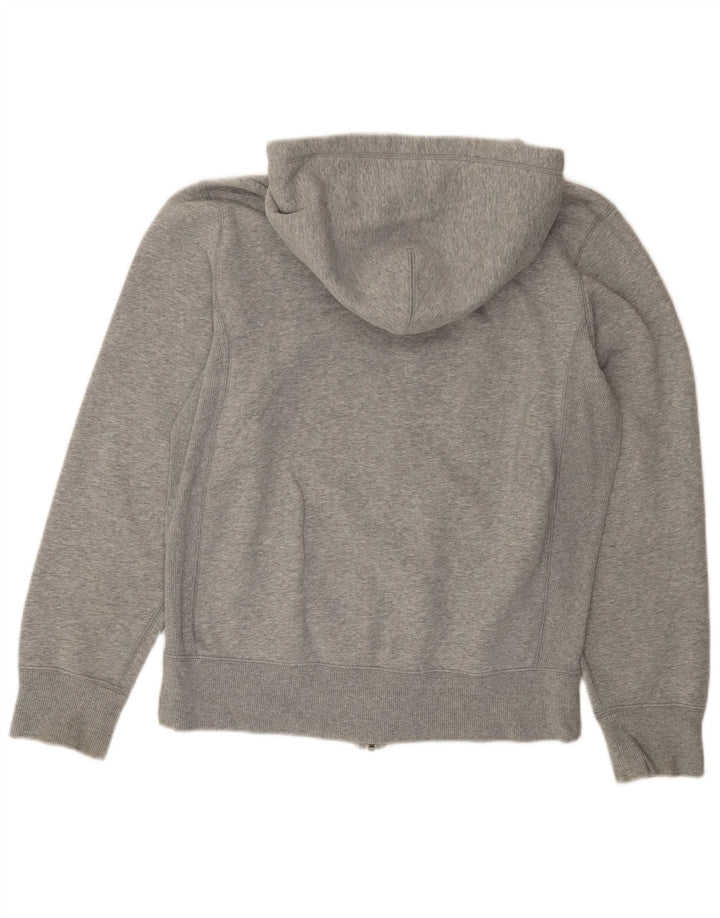 Felpa con cappuccio e zip Nike da uomo in cotone screziato grigio medio