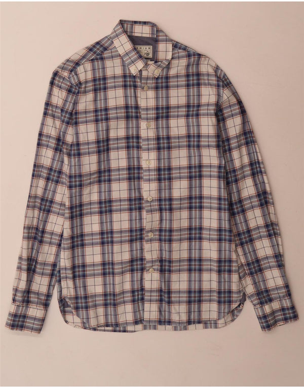 Camicia Sartoriale da Uomo Jack & Jones Piccola in Cotone a Quadri Blu