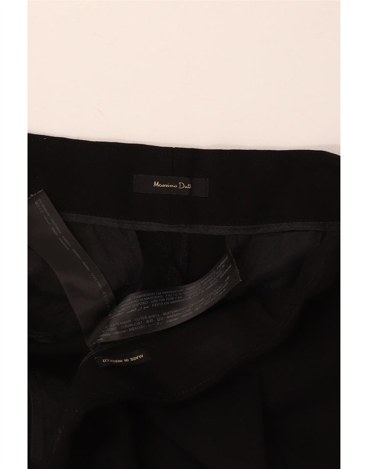 Pantaloni Bootcut Donna Massimo Dutti W34 L32 Viscosa Nera