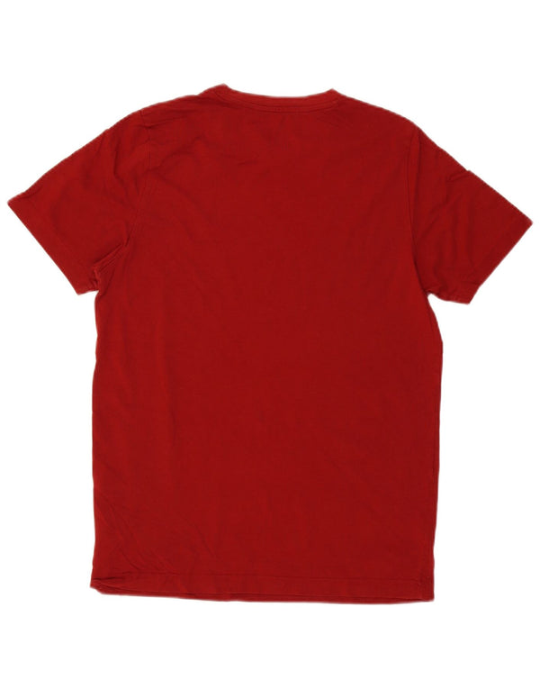 T-shirt grafica da uomo Puma Top Small in cotone rosso