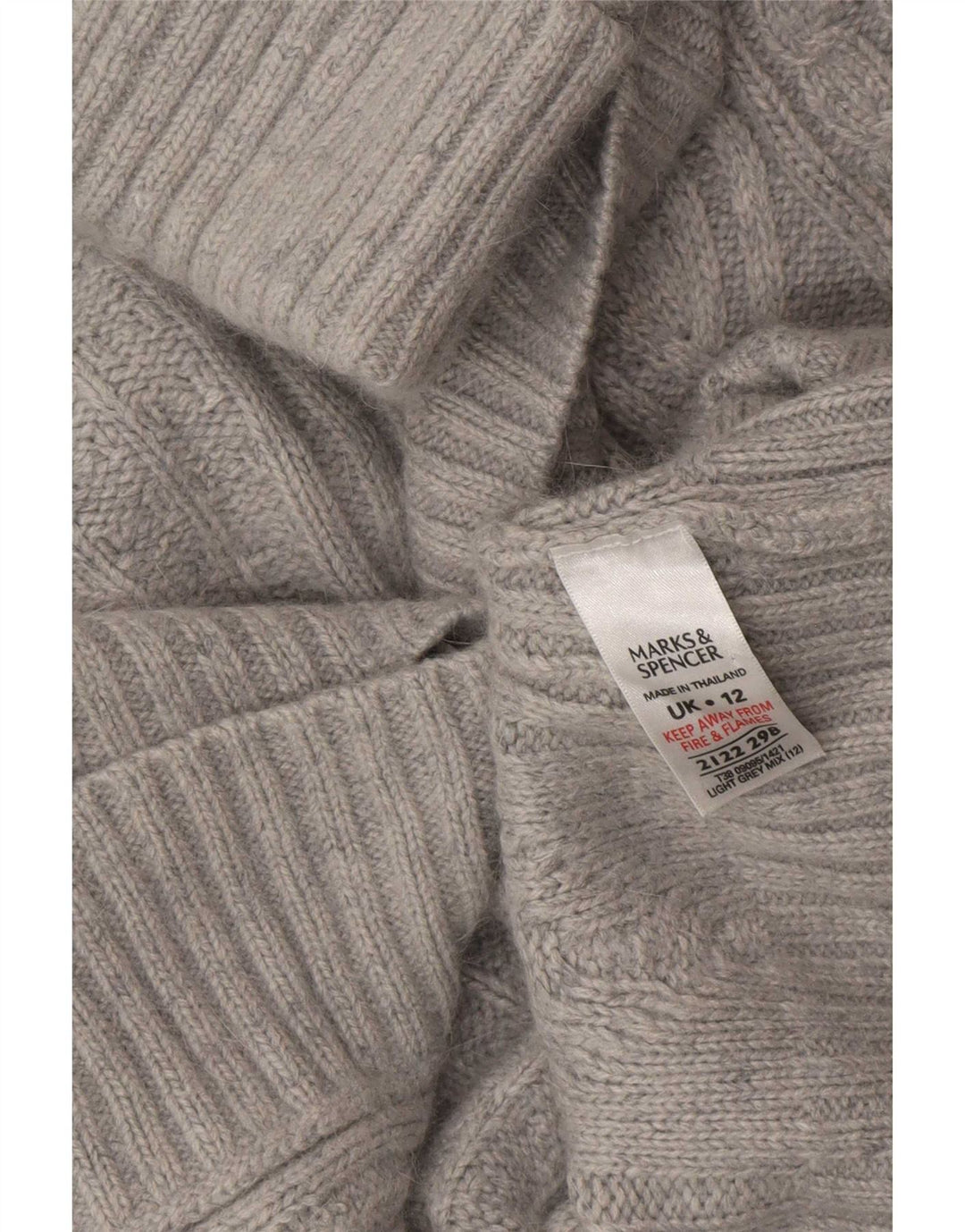 Maglione cardigan da donna Marks & Spencer UK 12 Acrilico grigio medio