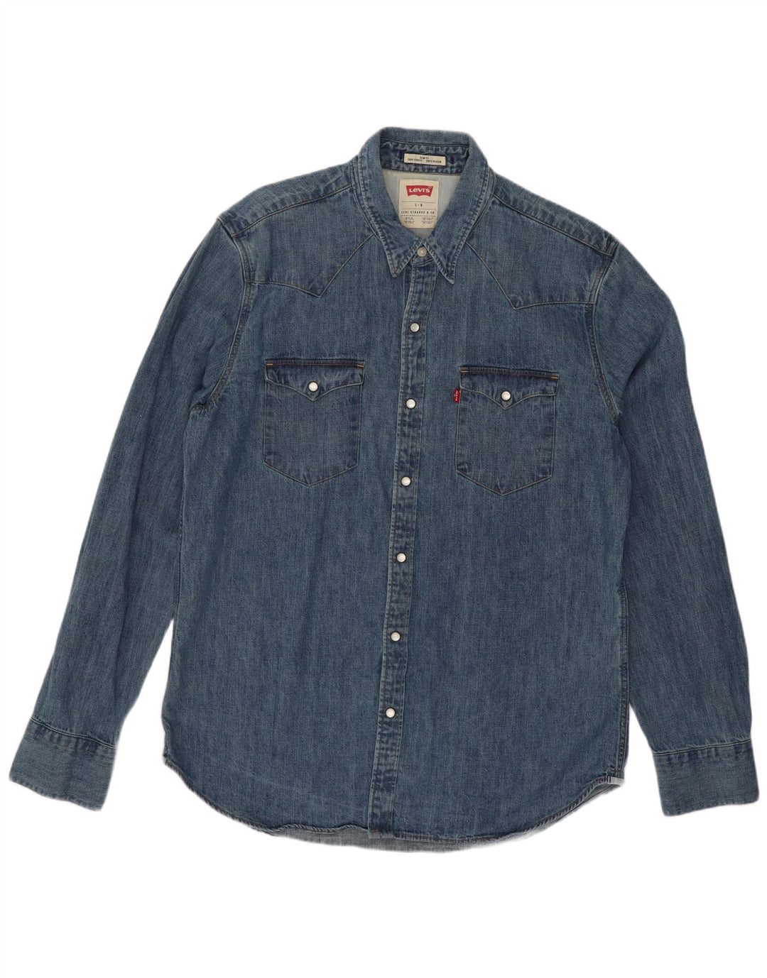 Camicia di jeans slim fit Levi's da uomo, cotone blu, taglia grande