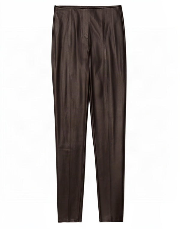 Pantaloni skinny da donna in ecopelle Zara piccoli W26 L29 poliuretano nero