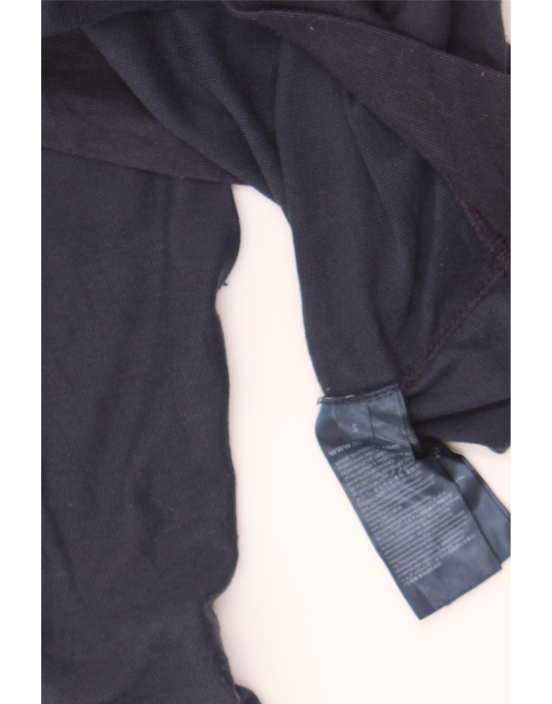 TOMMY HILFIGER Mens Graphic Sweatshirt Jumper Small Navy Blue Cotton Vintage Tommy Hilfiger and Second-Hand Tommy Hilfiger from Messina Hembry 