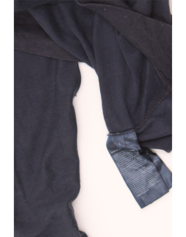 TOMMY HILFIGER Mens Graphic Sweatshirt Jumper Small Navy Blue Cotton Vintage Tommy Hilfiger and Second-Hand Tommy Hilfiger from Messina Hembry 