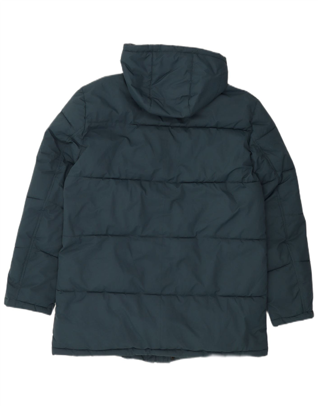 Giacca imbottita con cappuccio da uomo Michael Kors UK 38 poliestere medio blu navy