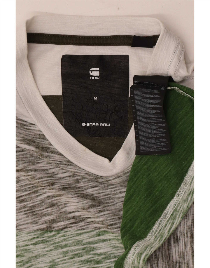 T-shirt da uomo G-Star Top in cotone a righe multicolore medio