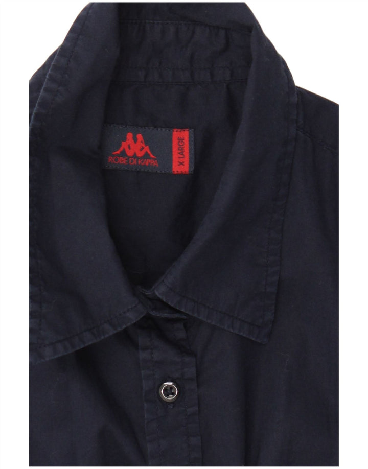 Camicia a maniche corte da donna Kappa UK 18 XL Blu Navy