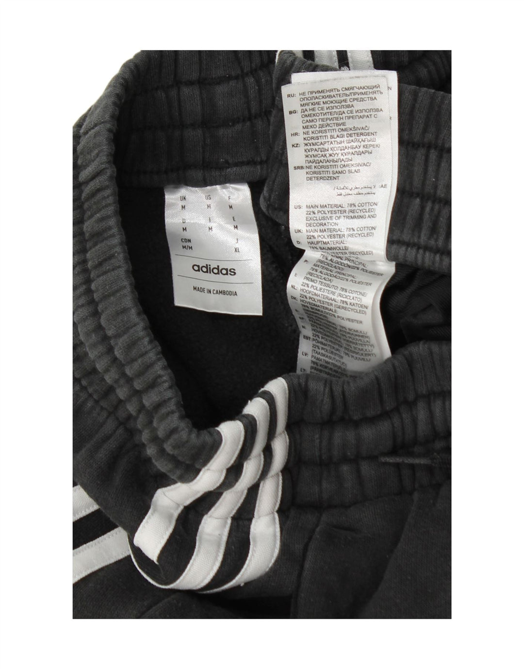 Pantaloni da tuta da uomo Adidas Joggers medio cotone nero