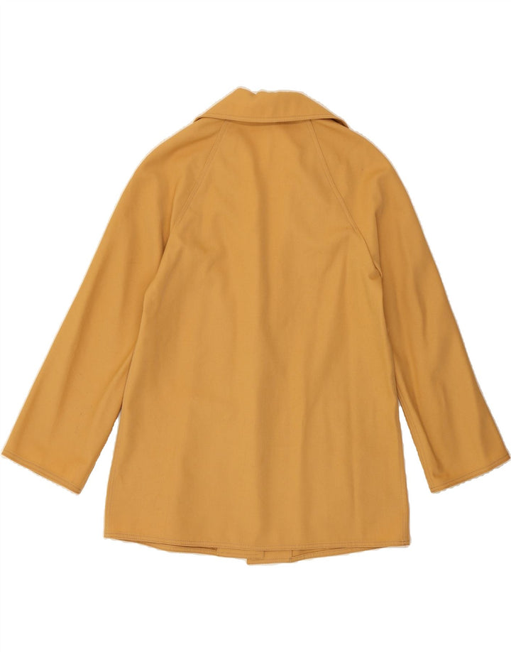 VINTAGE Womens Open Blazer Jacket IT 40 Small Yellow Virgin Wool Vintage Vintage and Second-Hand Vintage from Messina Hembry 