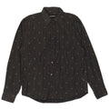 TOM TAILOR Camicia da uomo XL in cotone gessato nero