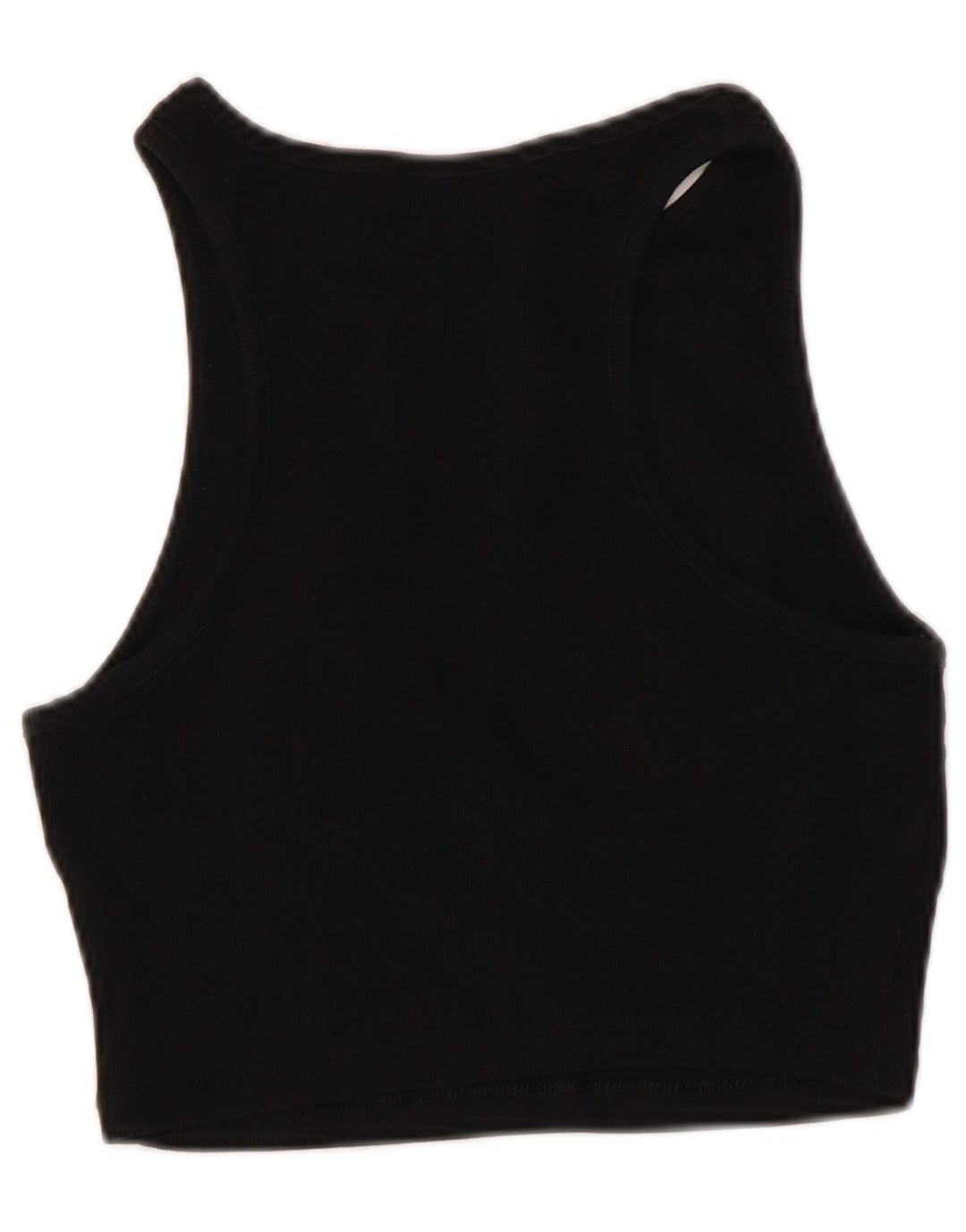 Top corto senza maniche da donna Zara UK 14 grande nero
