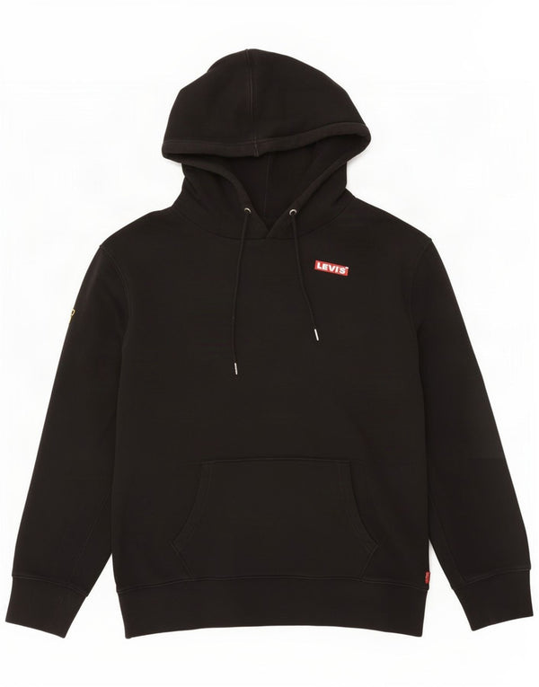 Maglione con cappuccio grafico da uomo Levi's grande in cotone nero