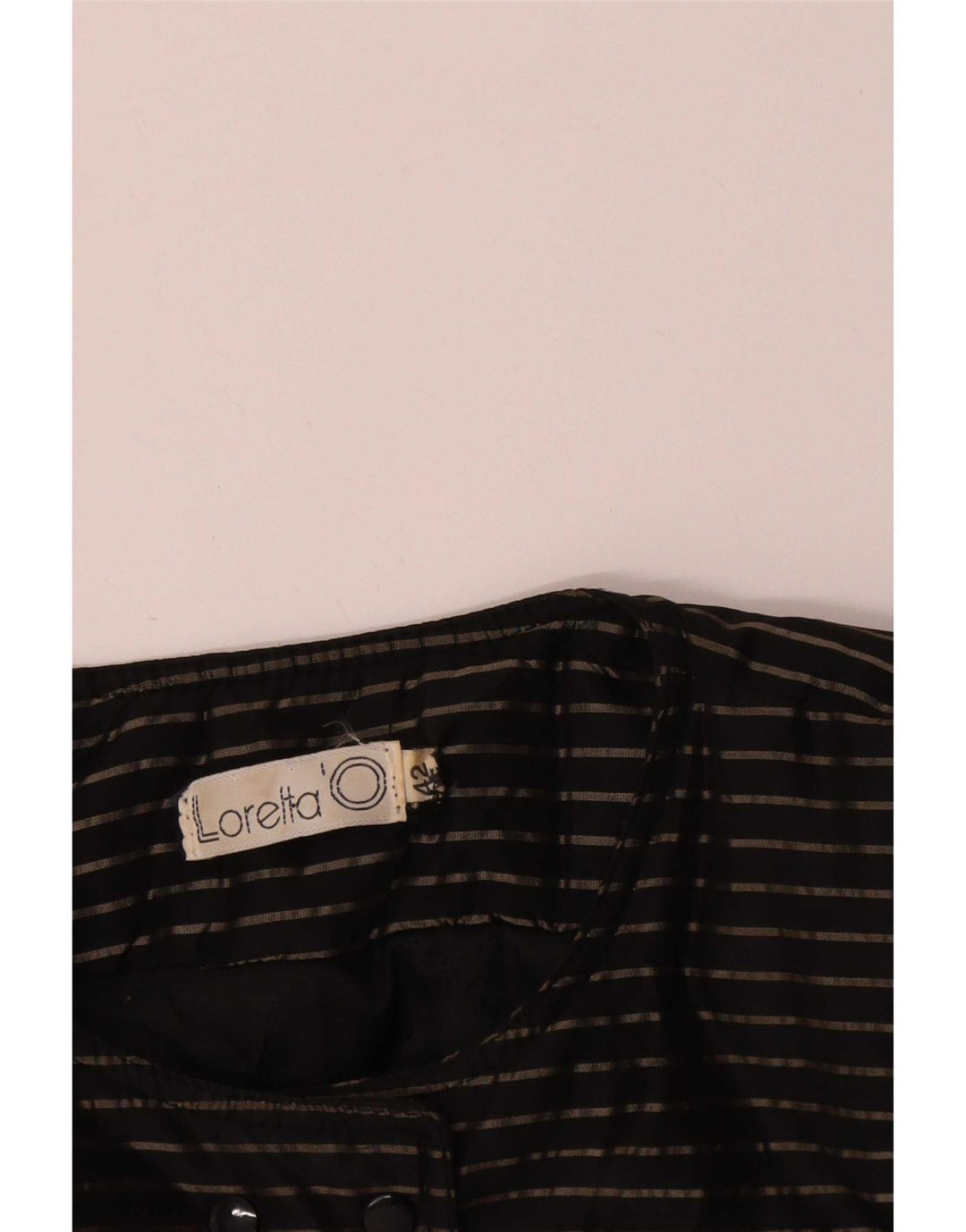 Giacca bolero doppio petto da donna Loretta'O IT 42 media nera a righe