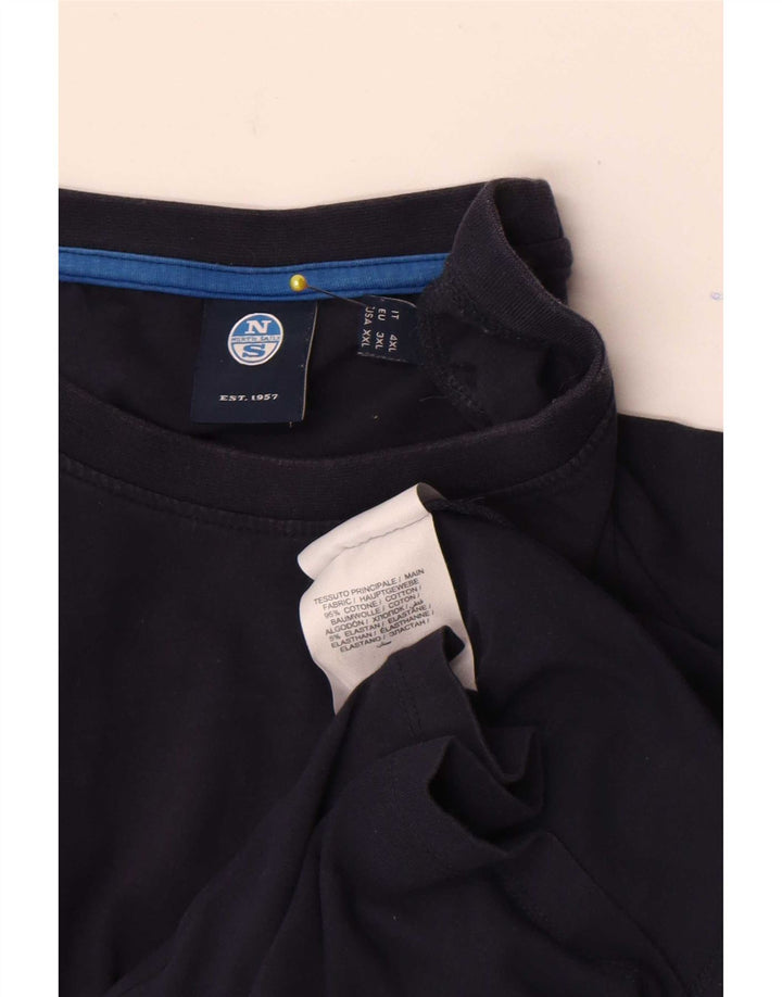 T-shirt da uomo North Sails Top 3XL in cotone blu navy