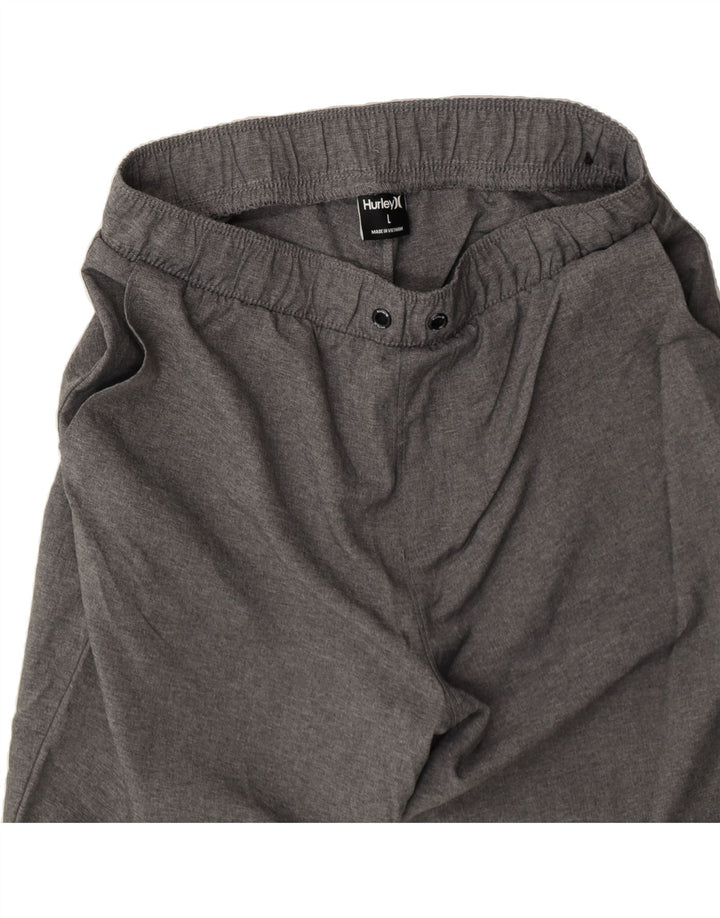 HURLEY Boys Graphic Sport Shorts 12-13 Years Large Grey Polyester Vintage Hurley and Second-Hand Hurley from Messina Hembry 
