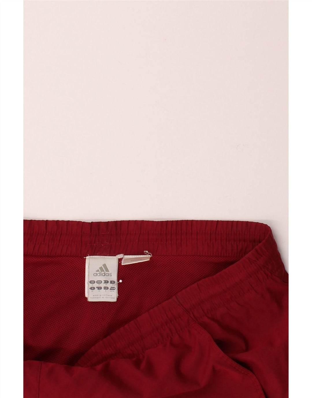 ADIDAS Mens Bermuda Sport Shorts Medium  Red Polyester Vintage Adidas and Second-Hand Adidas from Messina Hembry 