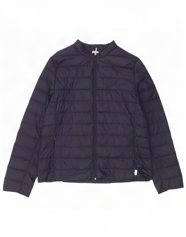 Giacca imbottita da donna Max Mara UK 16 Large Blu Navy Poliammide