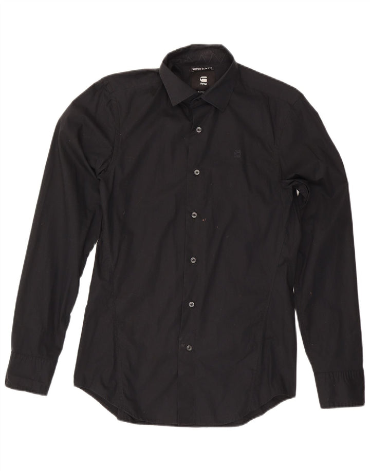Camicia slim fit da uomo G-STAR piccola nera