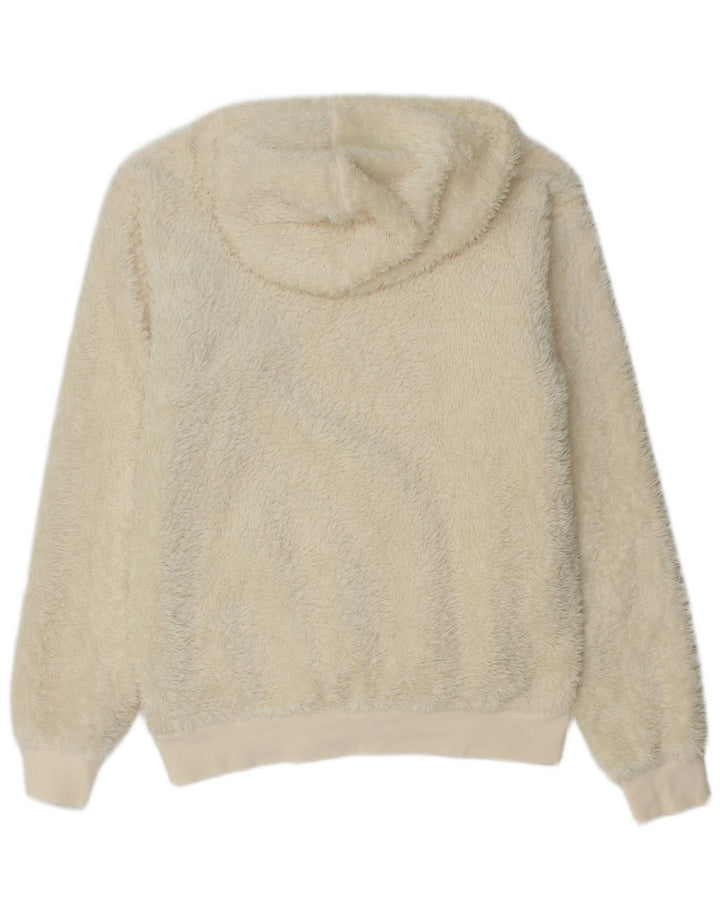 Maglione in pile con cappuccio da uomo Adidas XS Beige Poliestere